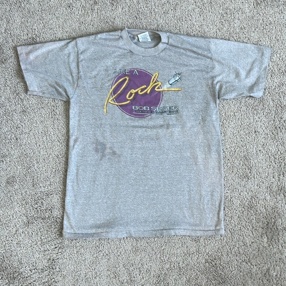Vintage 1986 Bob Seger American Storm tour shirt band tee / size Large